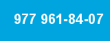977 961-84-07 977 961-84-07
